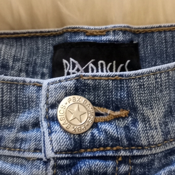 PBX Basics Vintage Denim Shorts - Picture 3 of 10